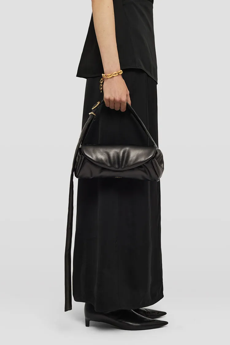 Logo Printed Padded Shoulder Bag