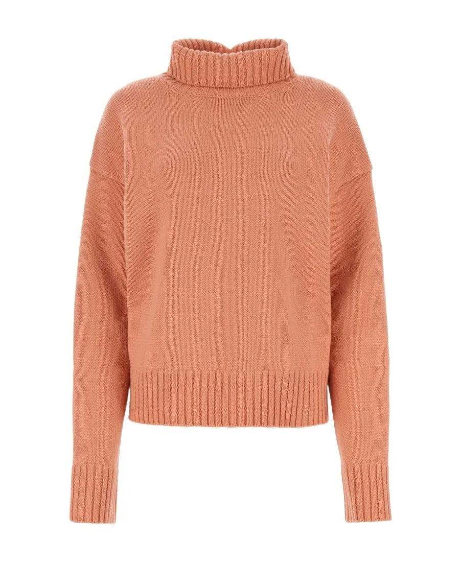 High-Neck Long-Sleeved Jumper