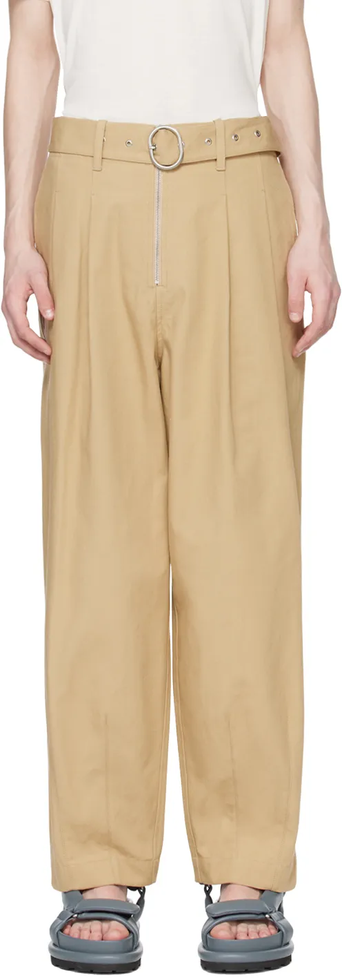 Belted Relaxed Fitting Trousers