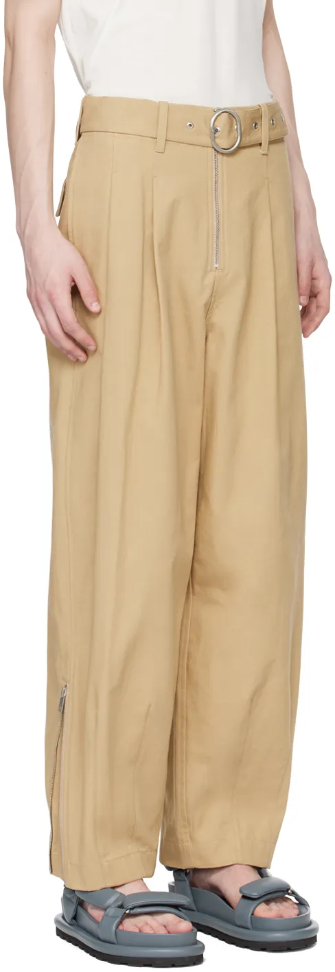 Belted Relaxed Fitting Trousers