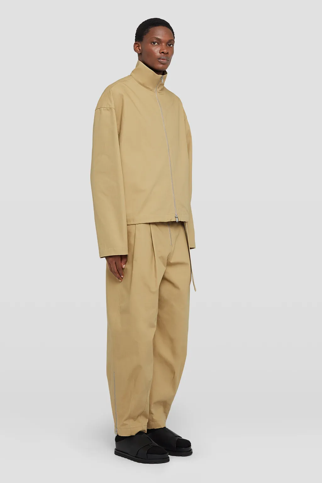 Belted Relaxed Fitting Trousers