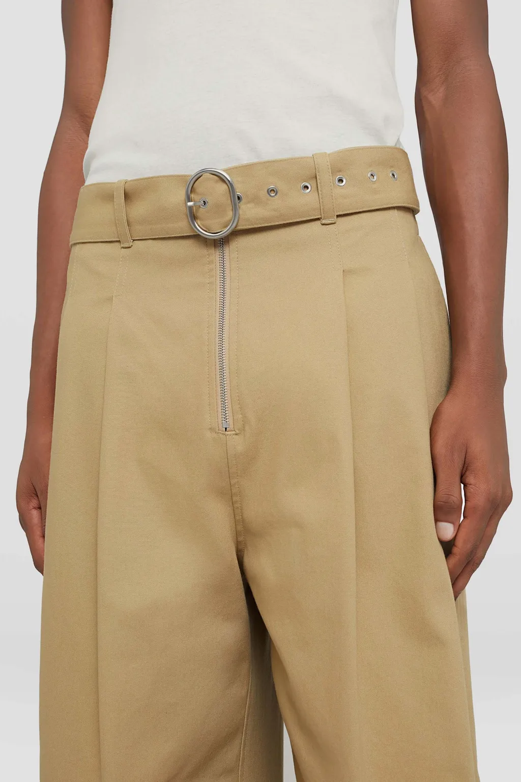 Belted Relaxed Fitting Trousers