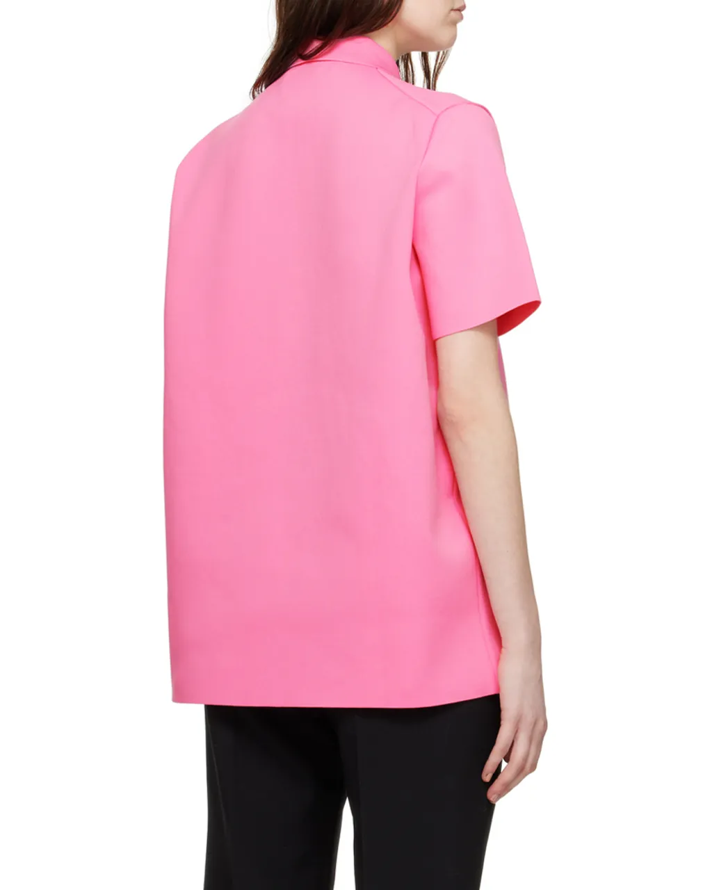 Zip Detailed Straight Hem Polo Top