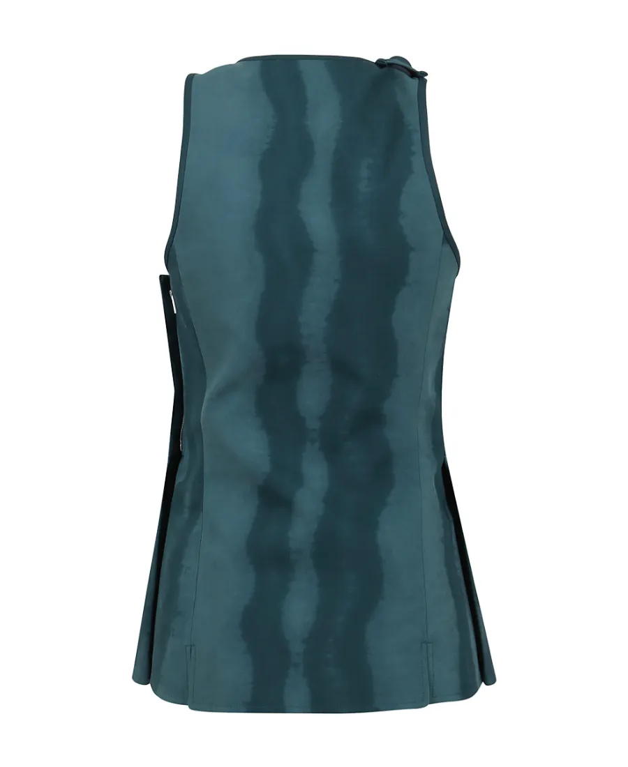 Abstract Print Sleeveless Top