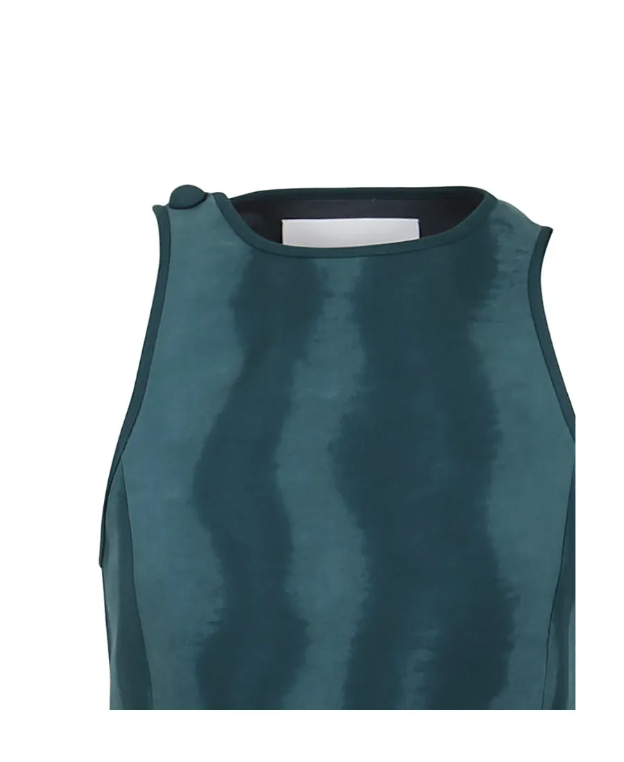 Abstract Print Sleeveless Top