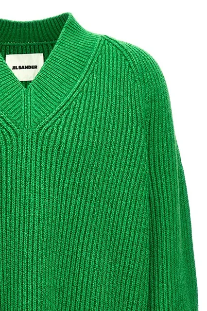 V-Neck Knitted Oversized Jumper