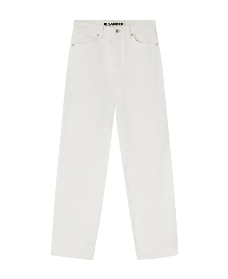 Button Detailed Straight Leg Jeans