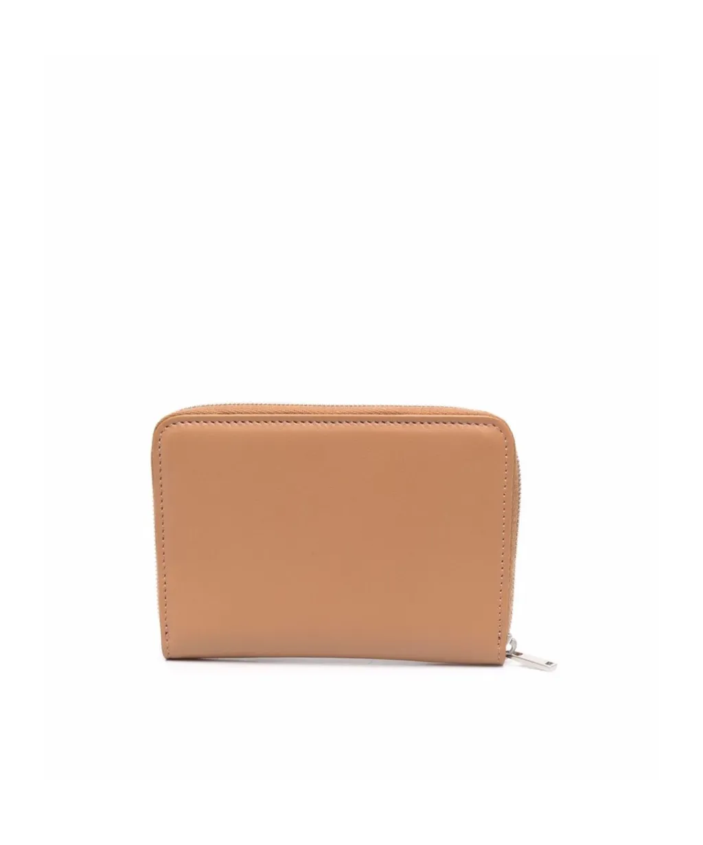 Zip-Around Leather Wallet