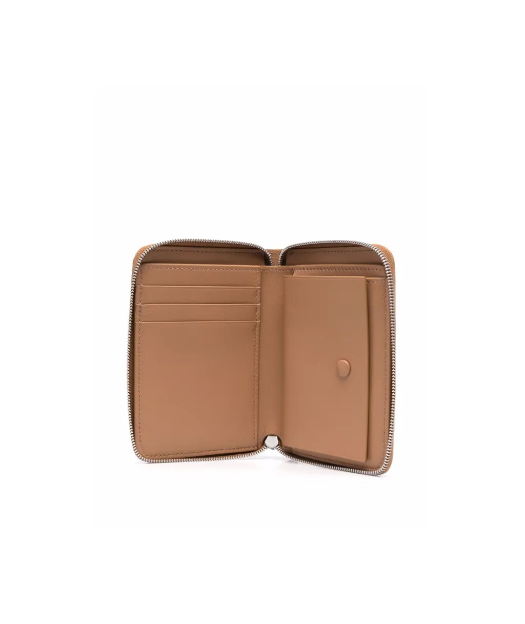 Zip-Around Leather Wallet