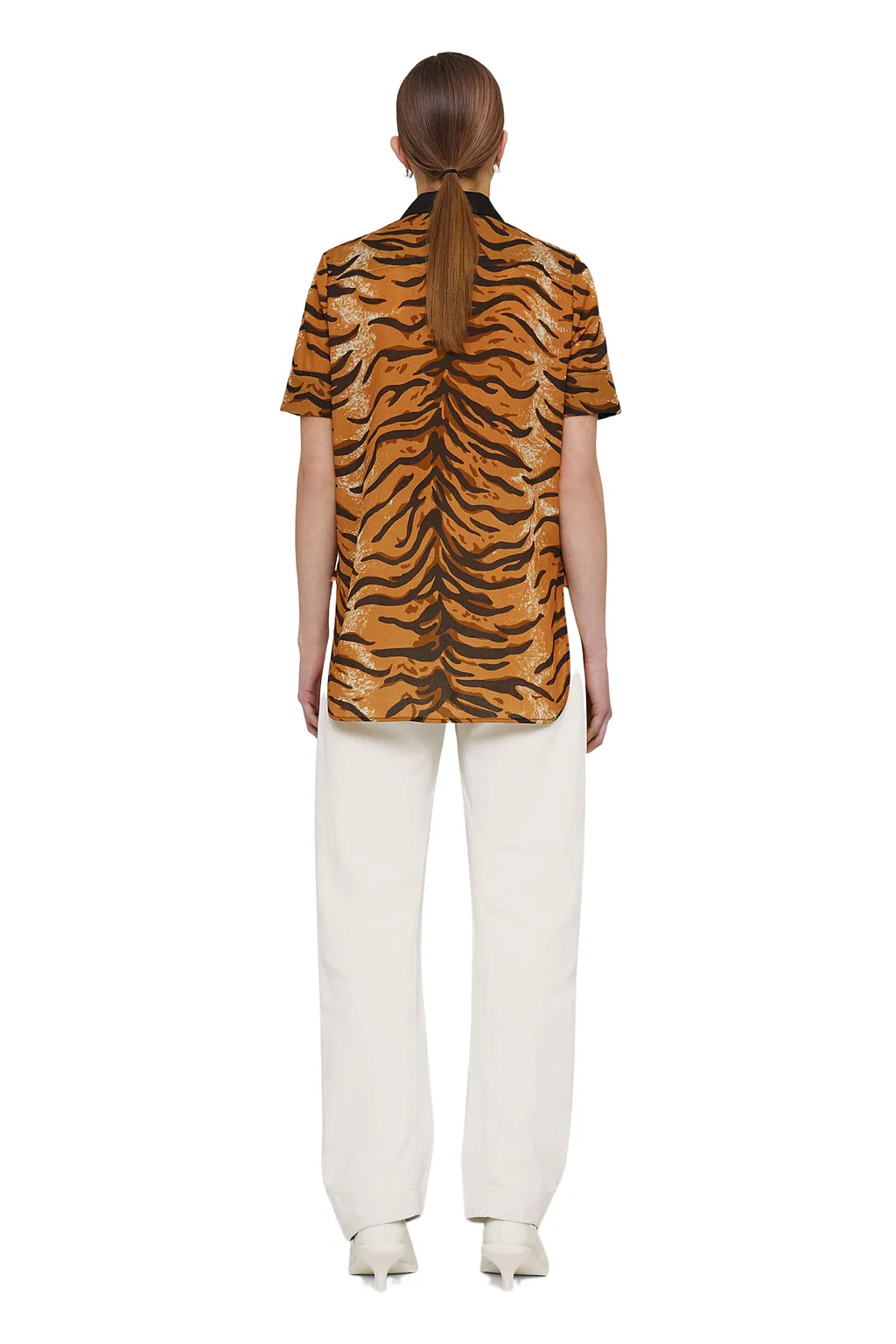 Animal-Print Short-Sleeve Shirt