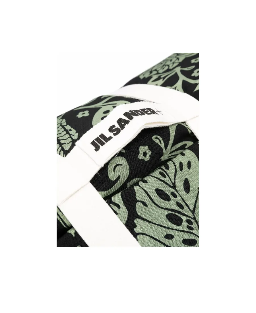 Jpuu591300Mu382160 Green Leaf Pattern Crimped Blanket