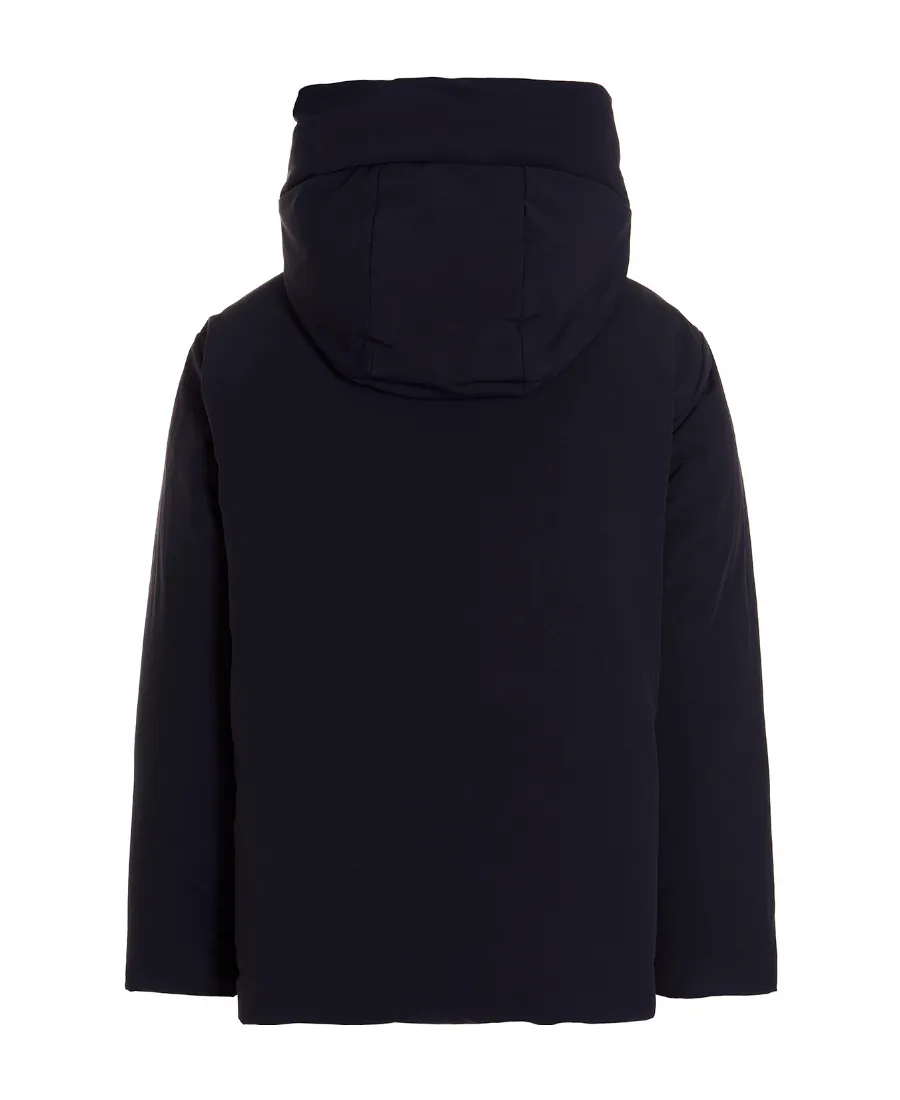 Zip-Up Long-Sleeved Hooded Coat