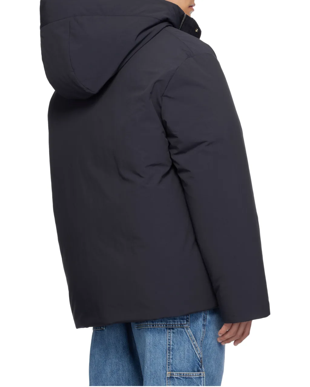 Zip-Up Long-Sleeved Hooded Coat