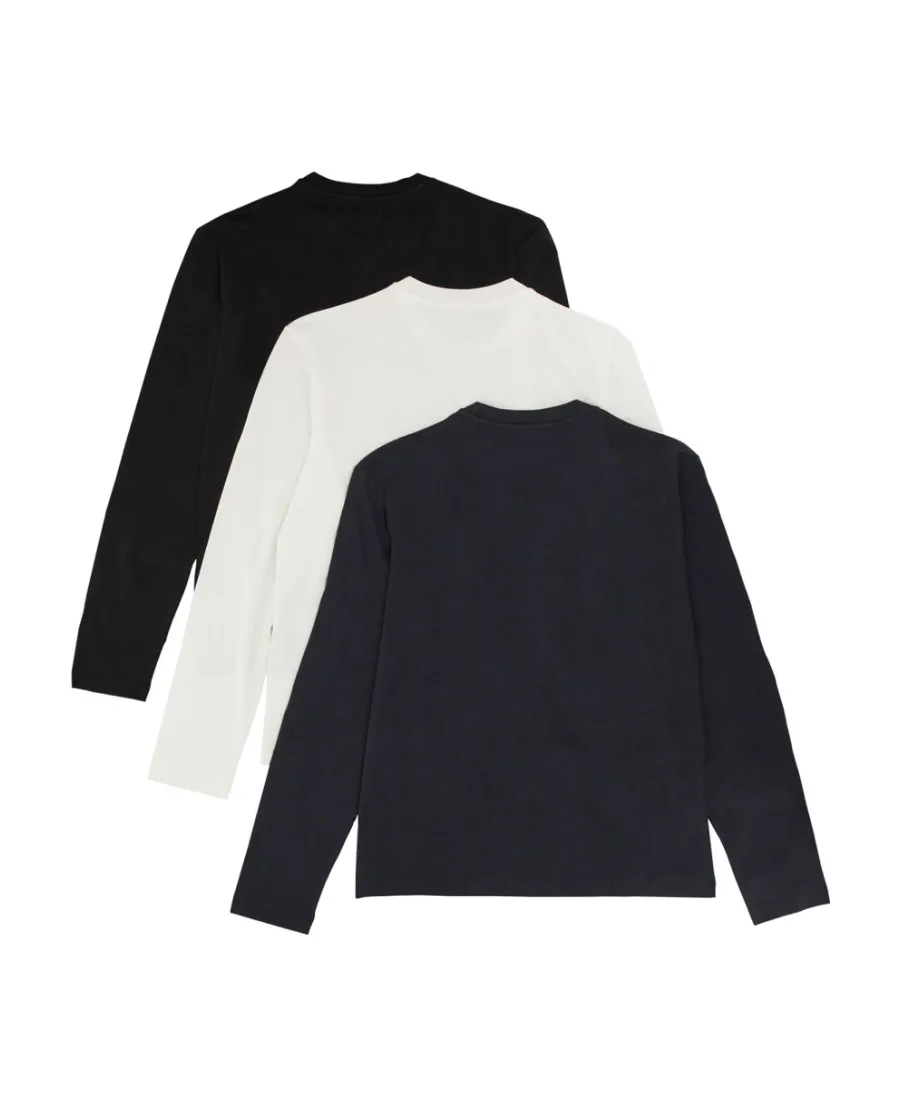 Pack-Of-Three Long-Sleeved T-Shirt