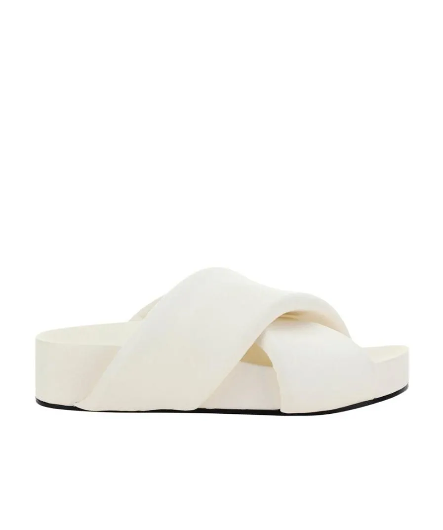 Crossover Strap Slip-On Sandals
