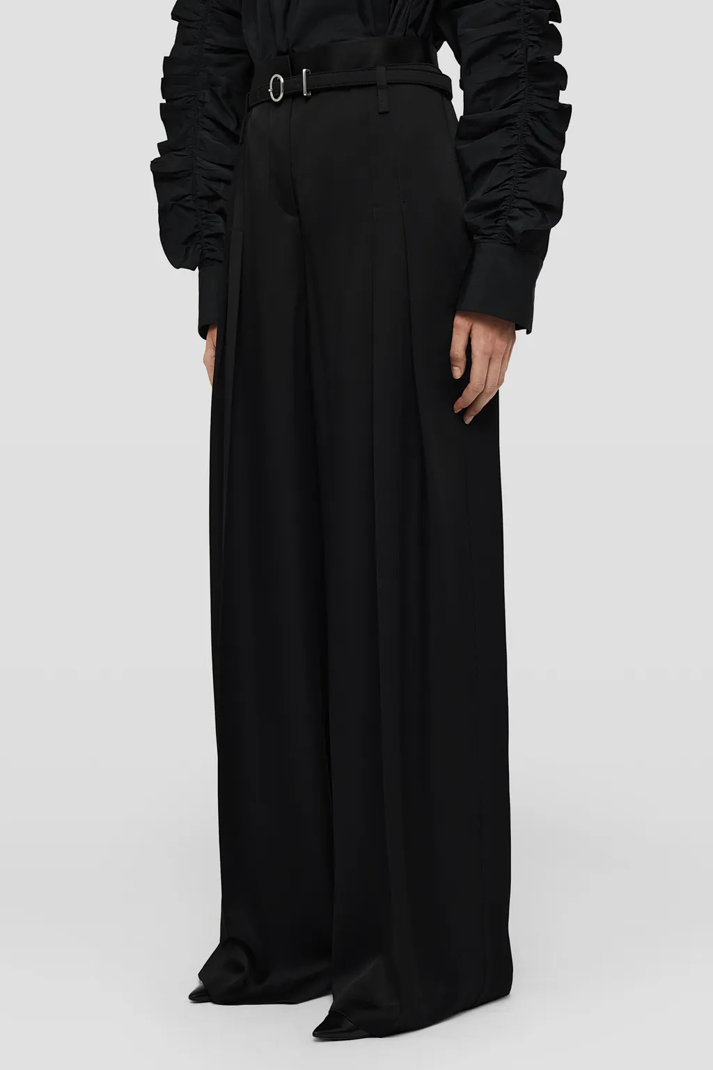 High Waist Tailored Trousers