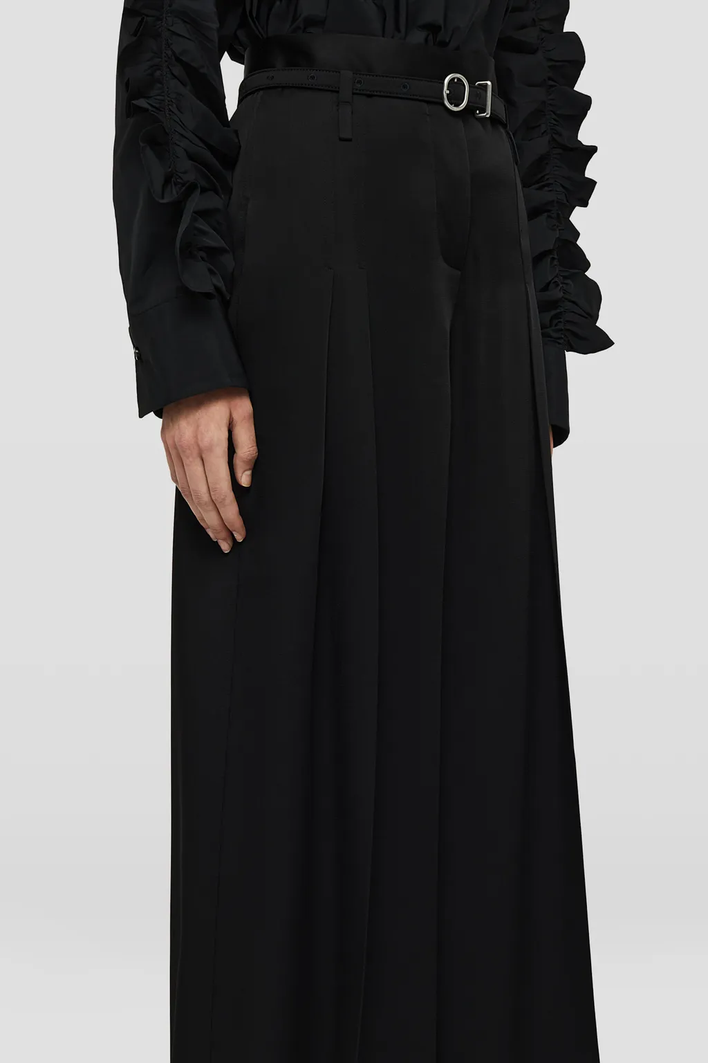 High Waist Tailored Trousers