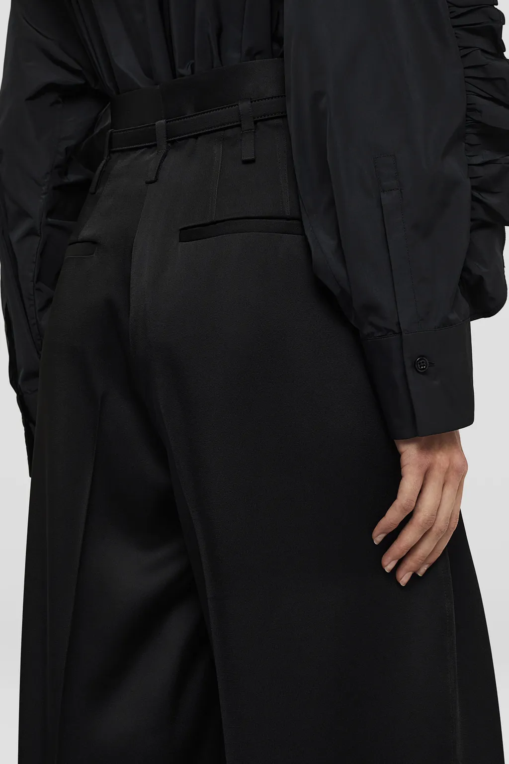 High Waist Tailored Trousers