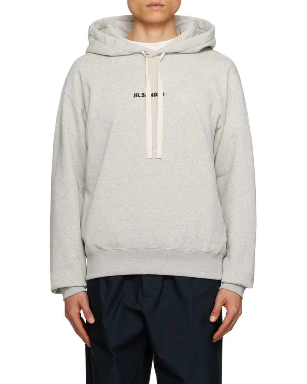 Logo Printed Drawstring Hoodie