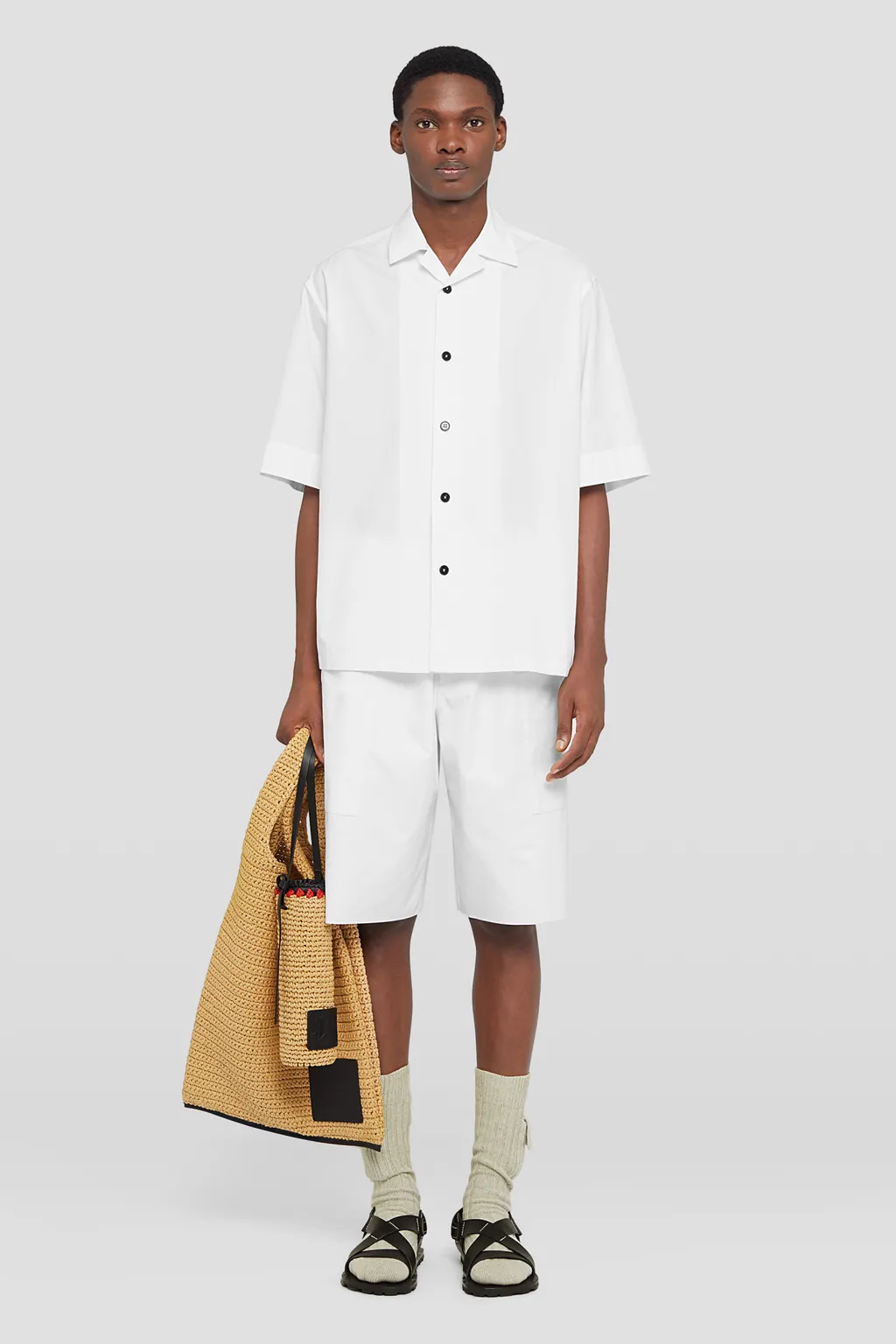 Short-Sleeved Buttoned Shirt