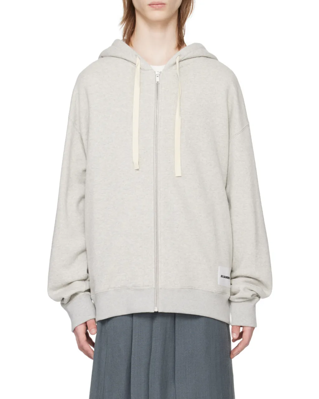 Zipped Drawstring Hoodie