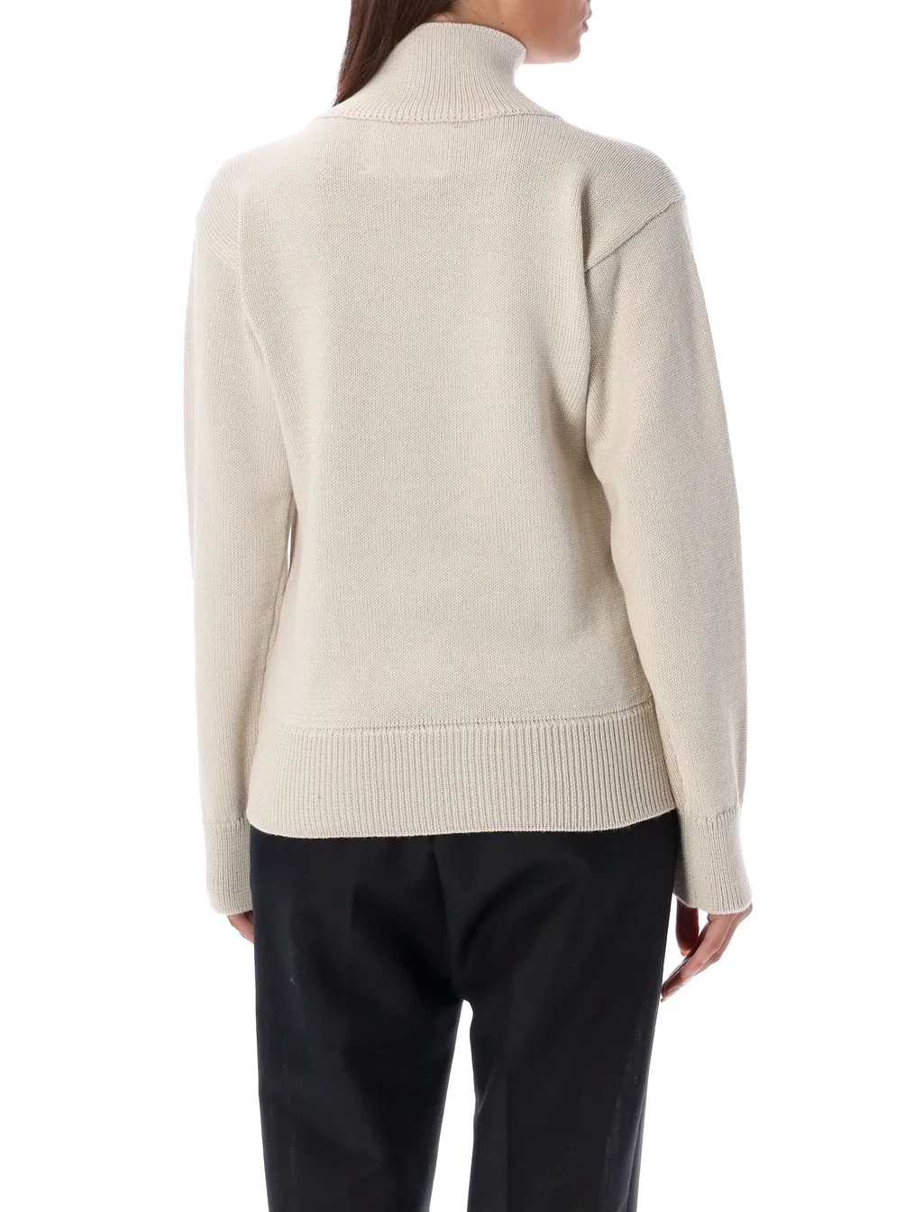 High-Neck Knitted Jumper