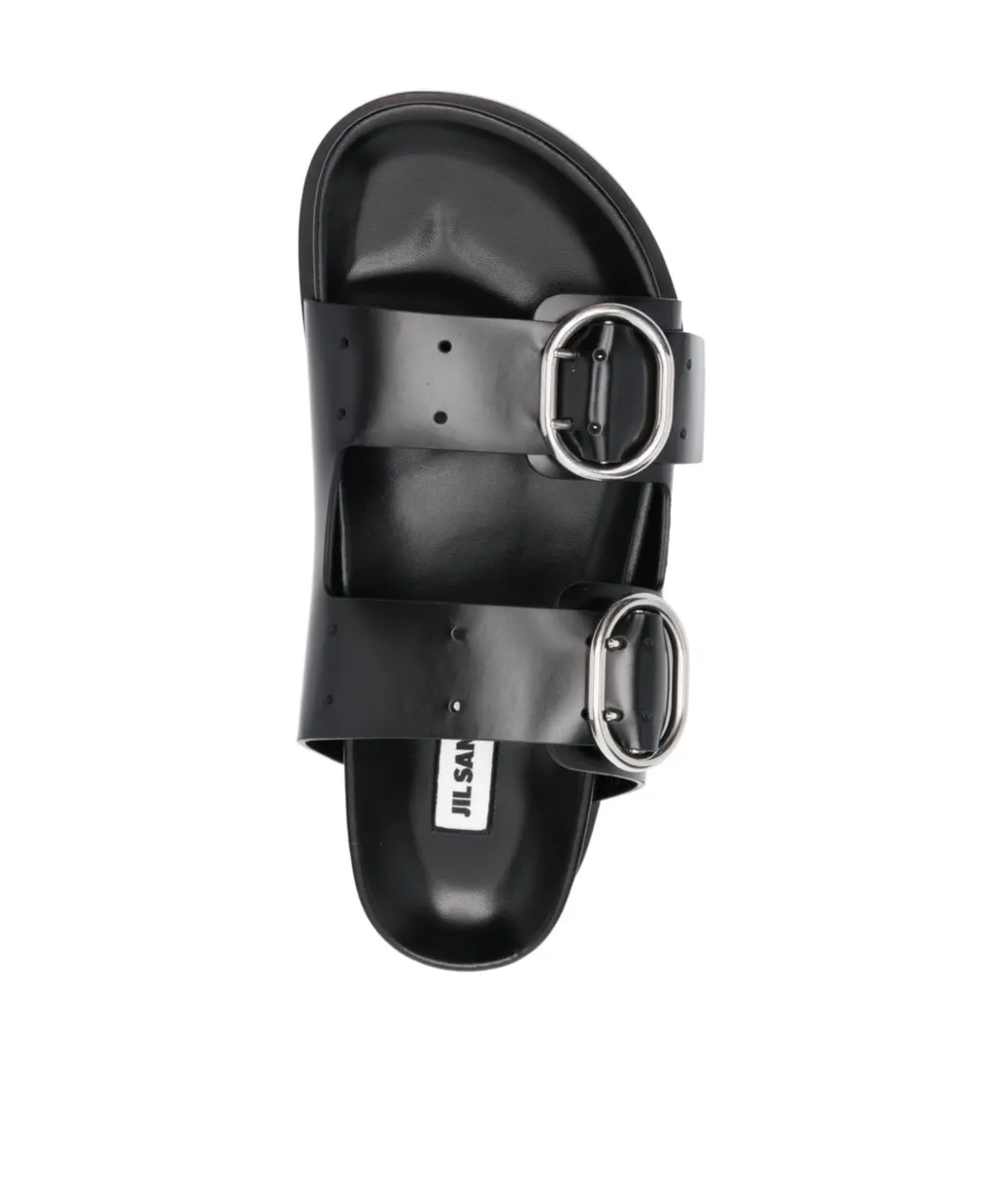 Buckled Leather Sandals