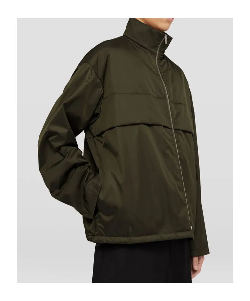 Funnel-Neck Zipped Jacket