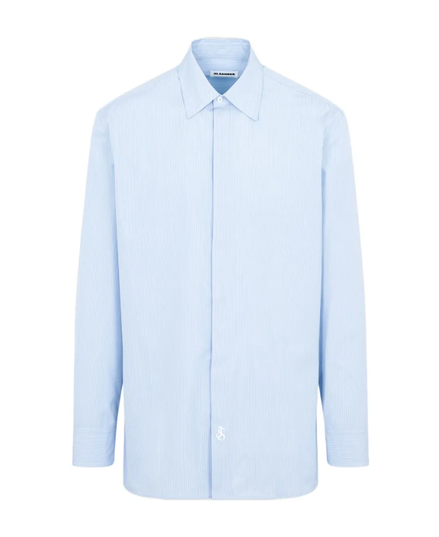 Pinstriped Long-Sleeved Shirt