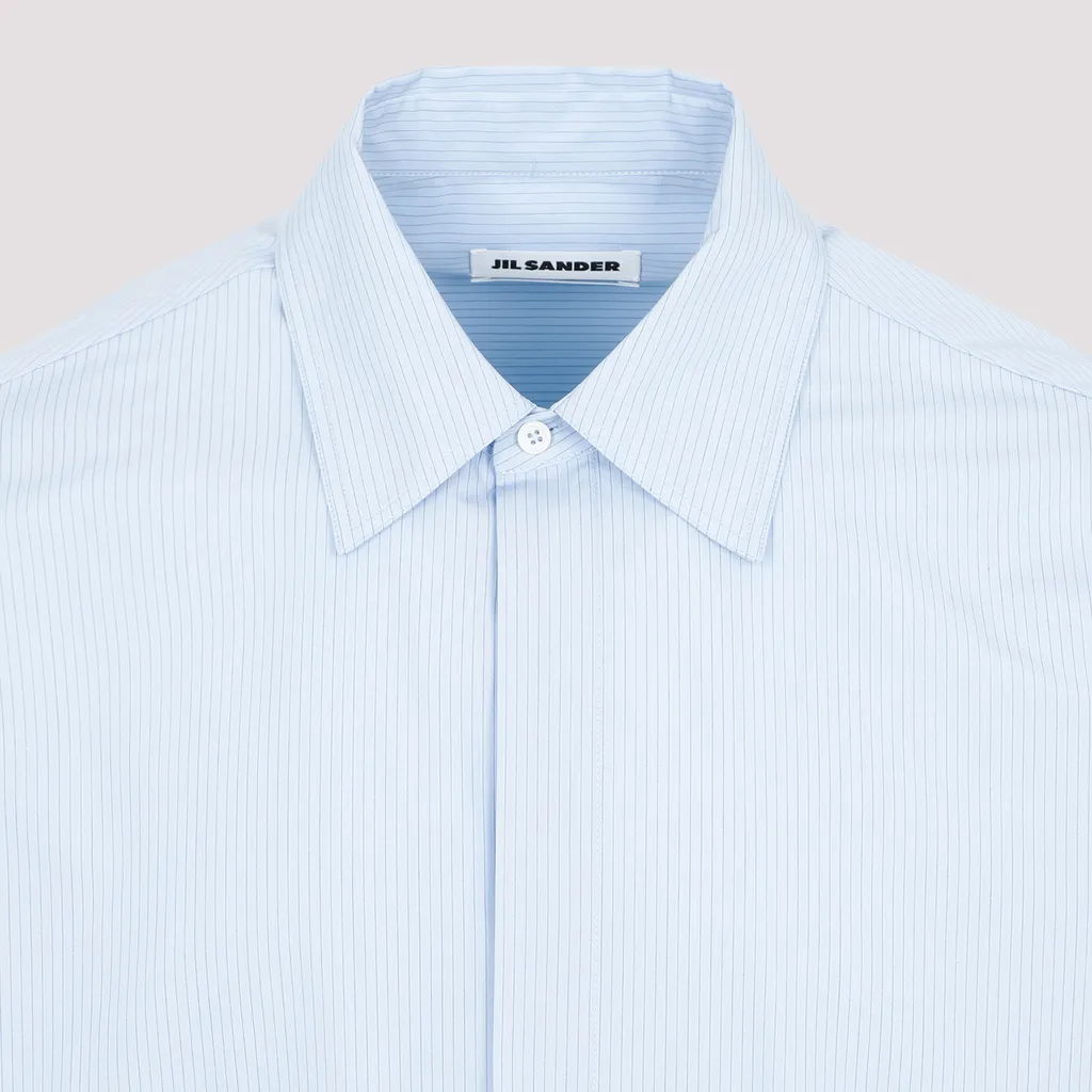 Pinstriped Long-Sleeved Shirt