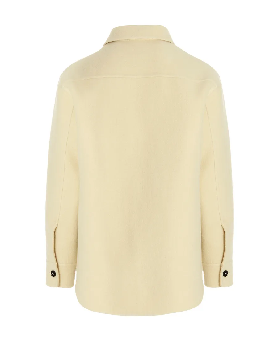 Long-Sleeved Buttoned Overshirt