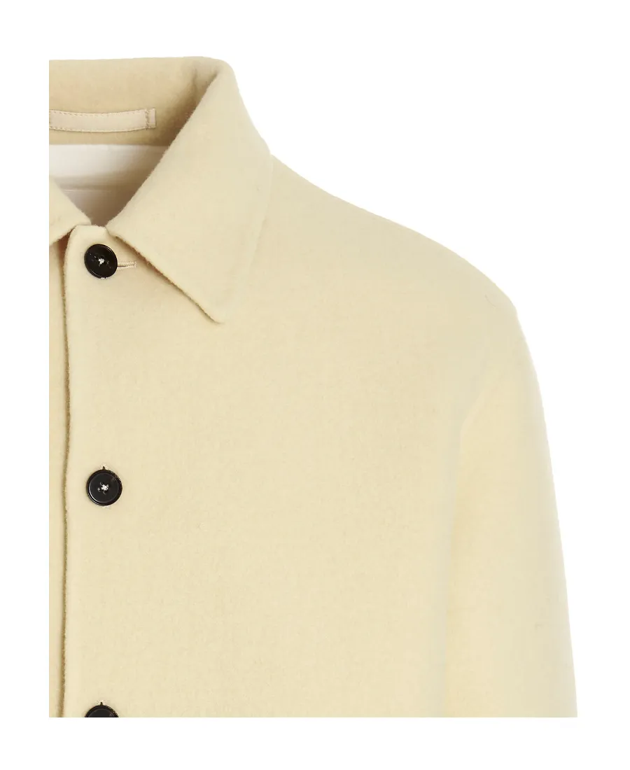 Long-Sleeved Buttoned Overshirt