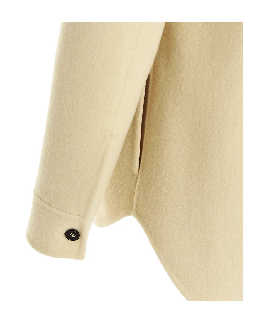 Long-Sleeved Buttoned Overshirt