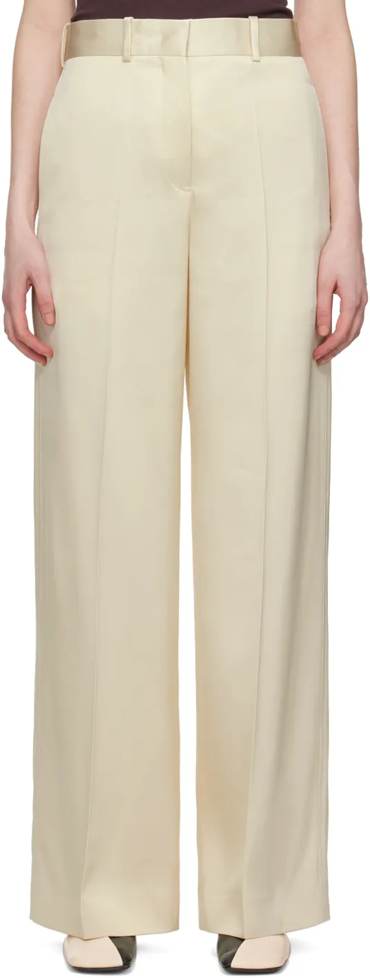 High-Waisted Wide-Leg Trousers