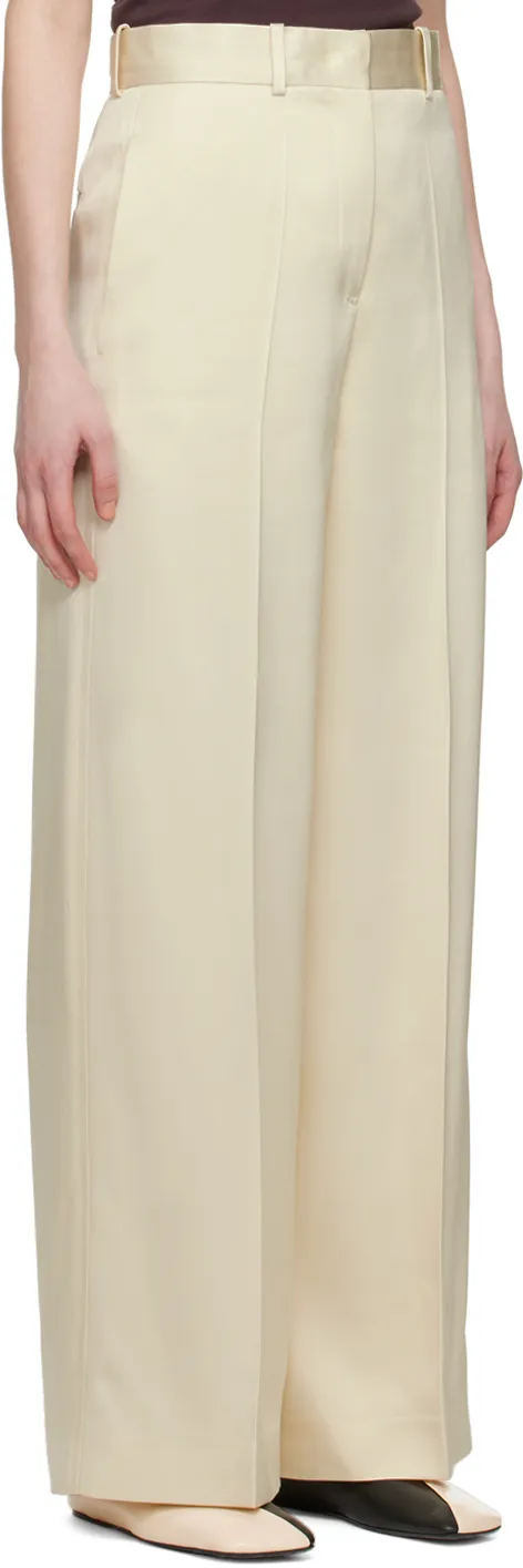 High-Waisted Wide-Leg Trousers