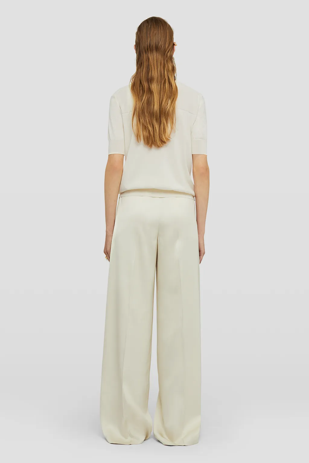 High-Waisted Wide-Leg Trousers