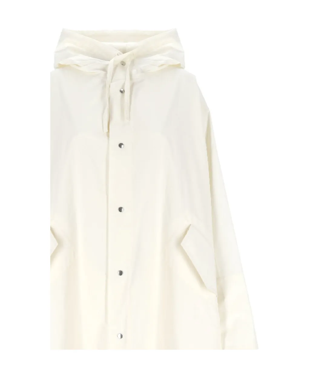 Logo Printed Drawstring Coat