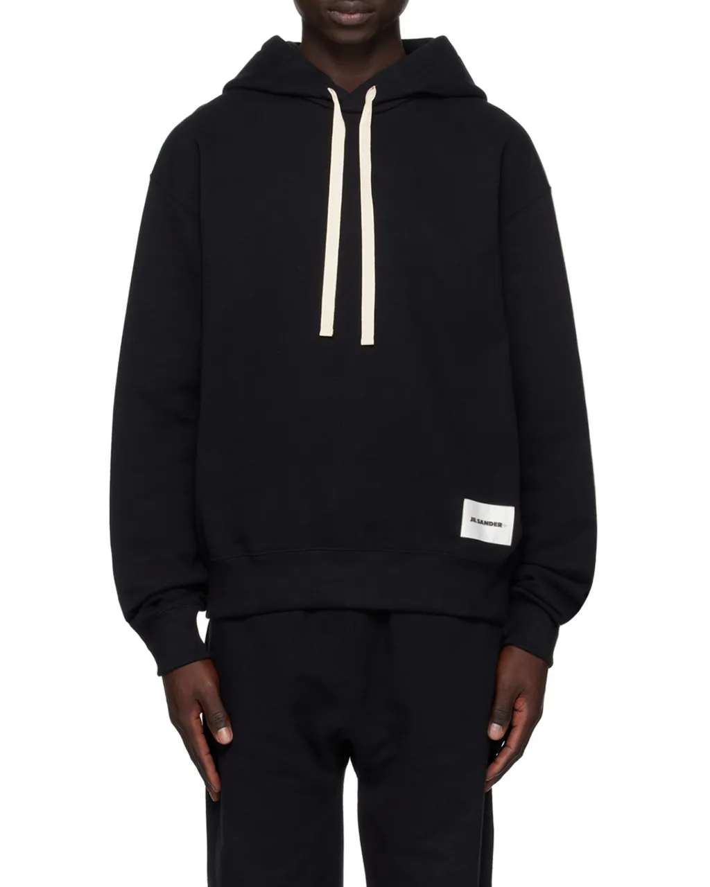 Logo Patch Long-Sleeved Hoodie