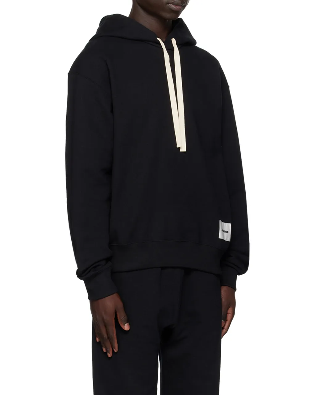 Logo Patch Long-Sleeved Hoodie