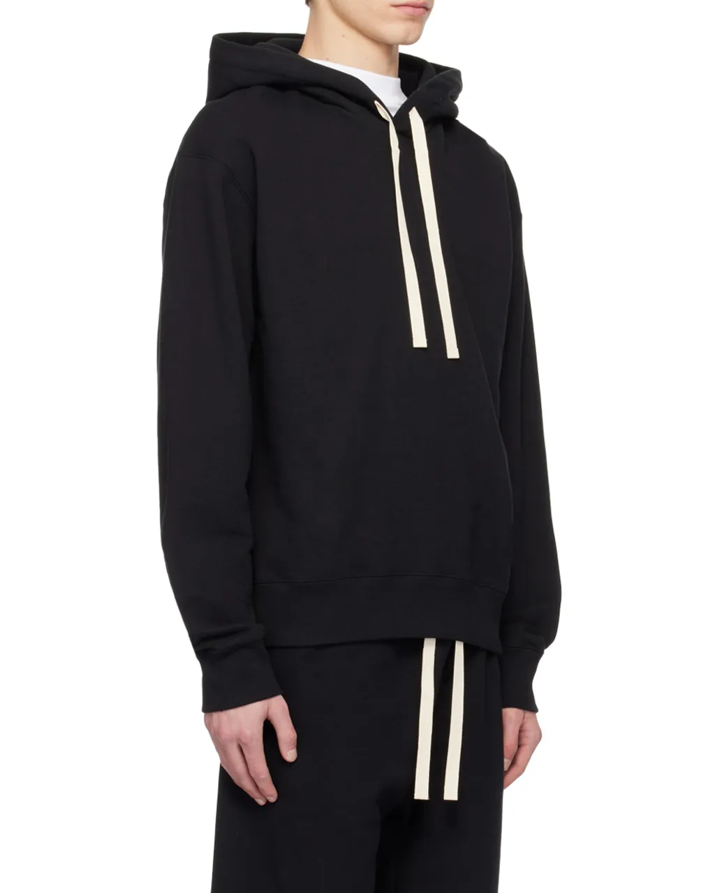 Logo Patch Long-Sleeved Hoodie