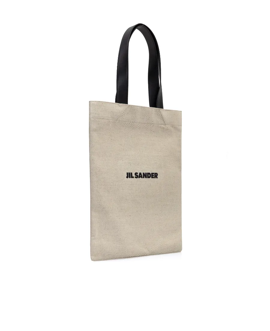 Logo Detailed Rectangular Tote Bag