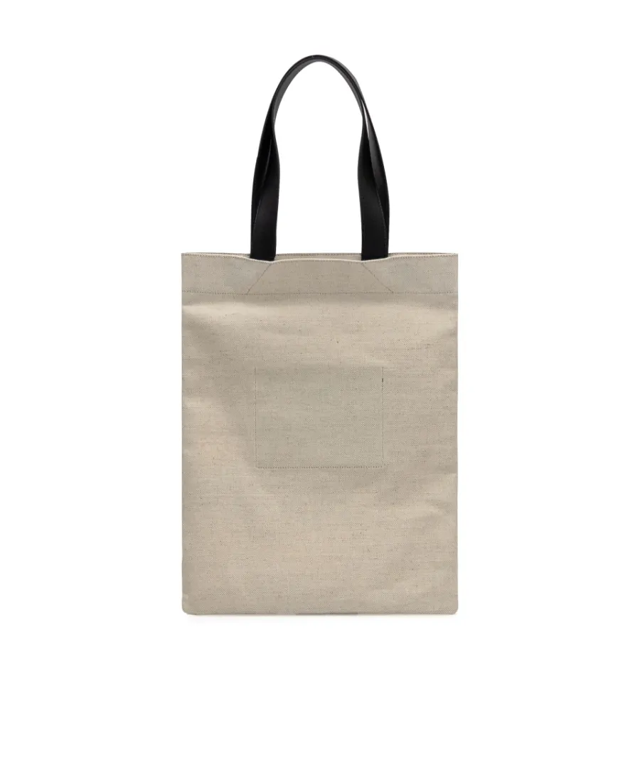 Logo Detailed Rectangular Tote Bag