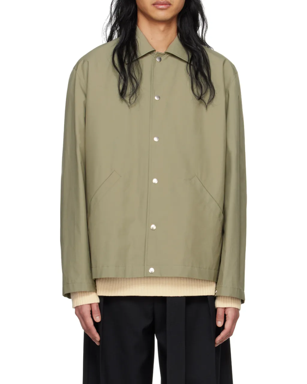 Logo Printed Long-Sleeved Jacket