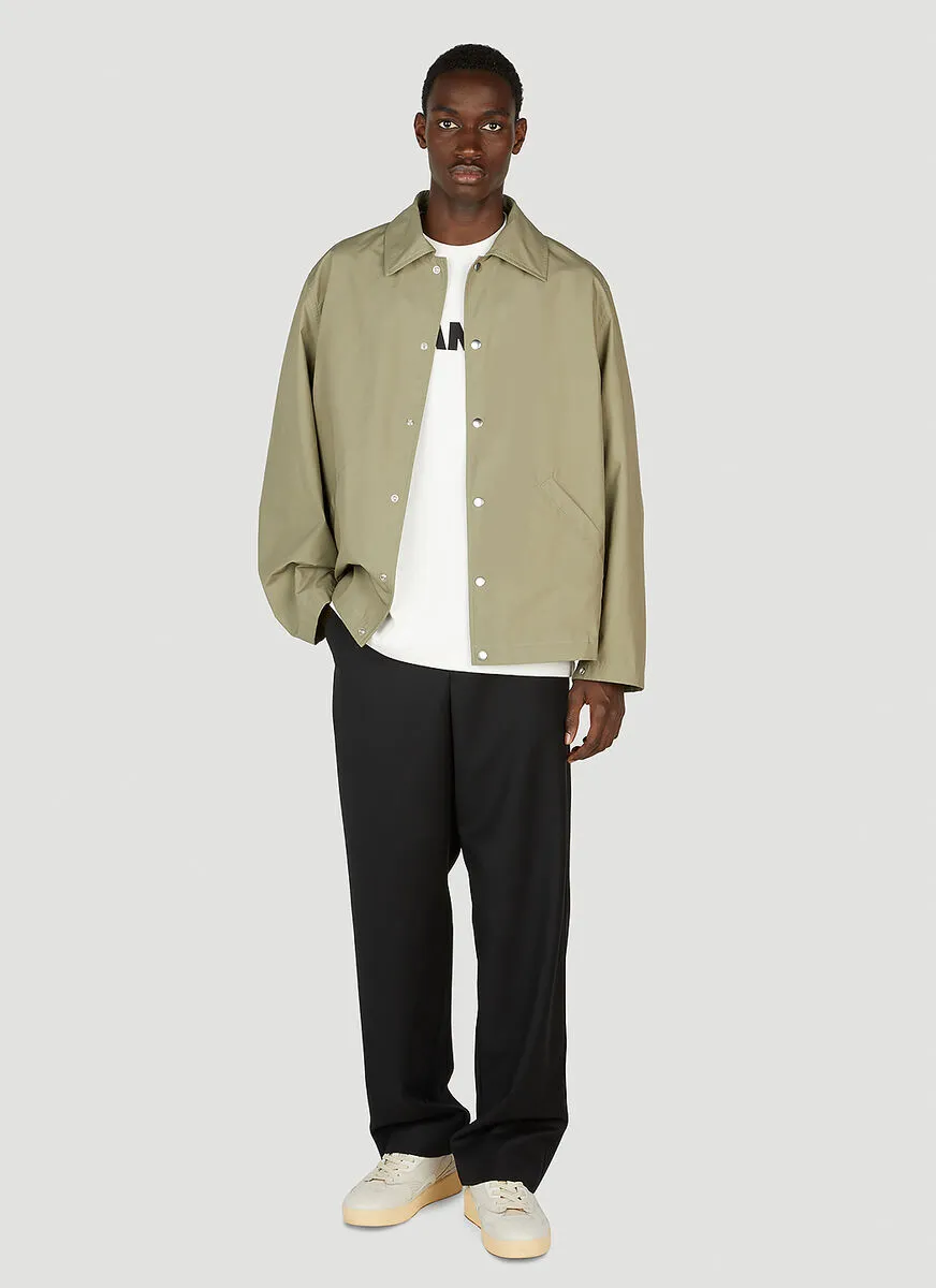 Logo Printed Long-Sleeved Jacket
