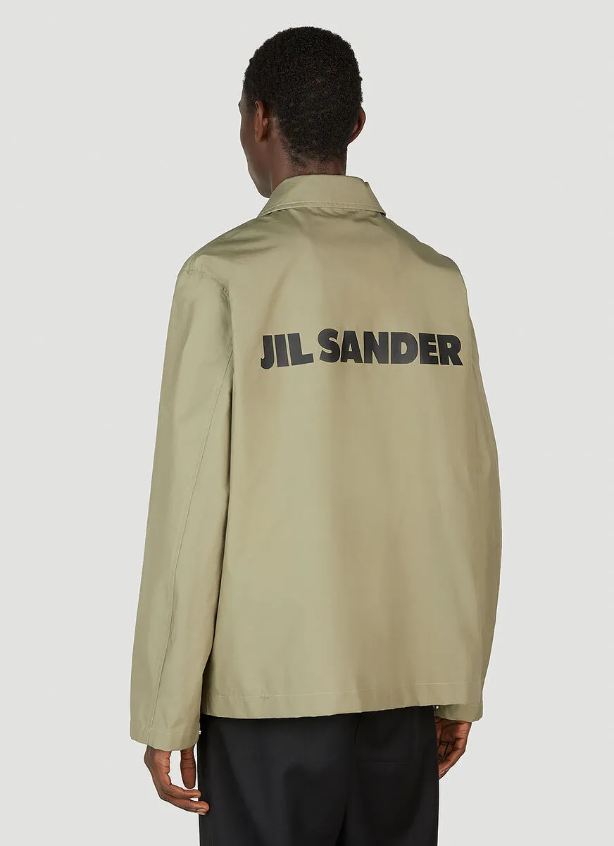Logo Printed Long-Sleeved Jacket