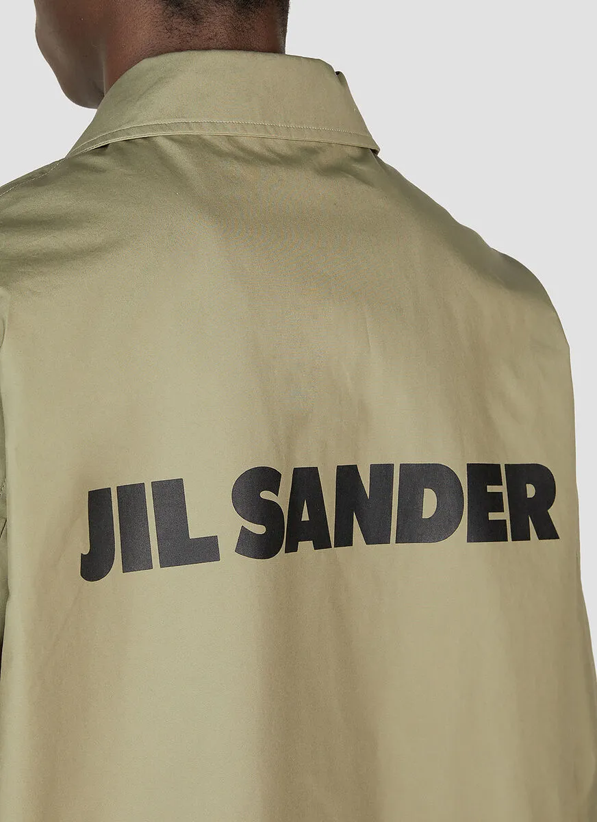 Logo Printed Long-Sleeved Jacket