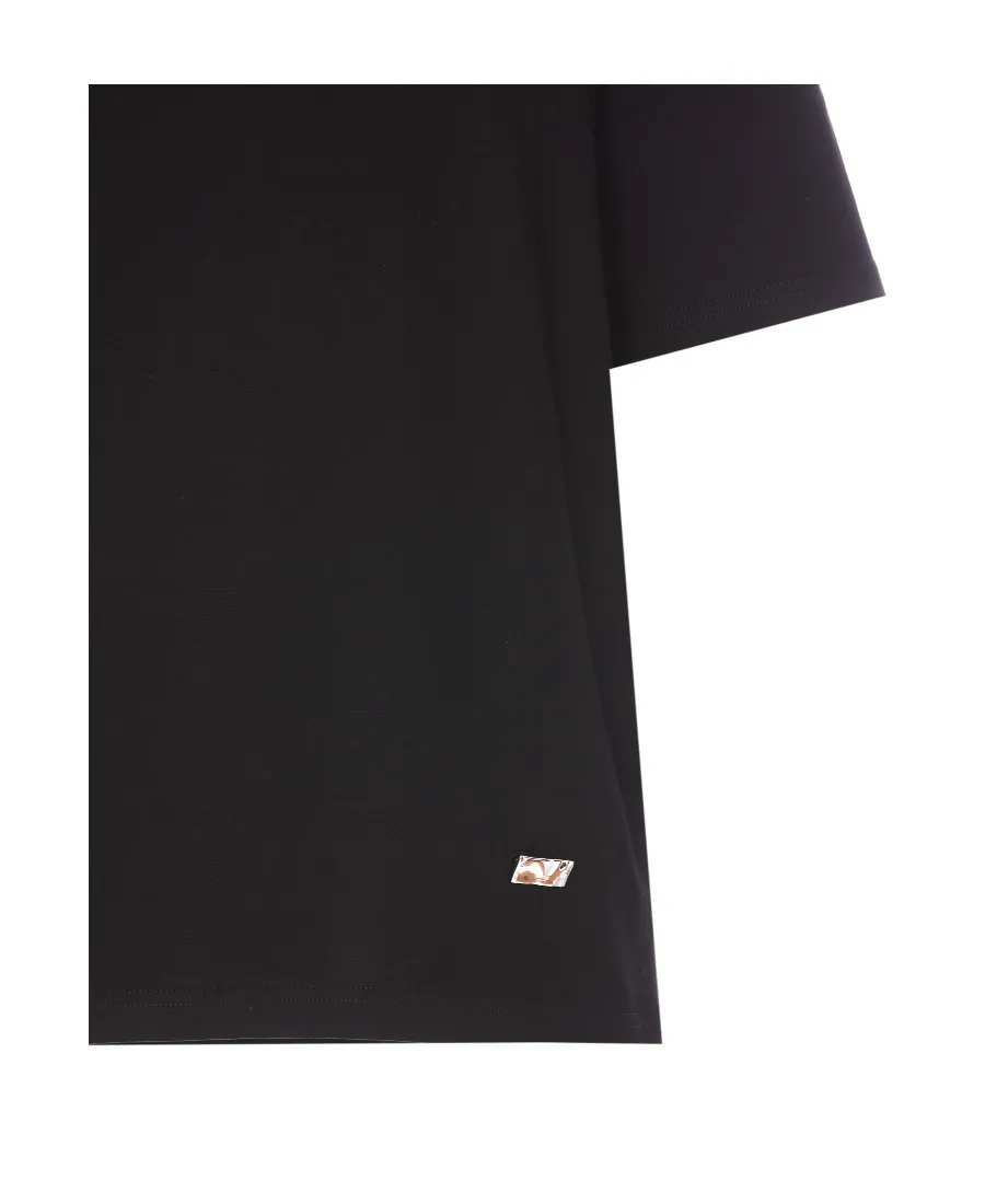Logo Plaque Crewneck T-Shirt