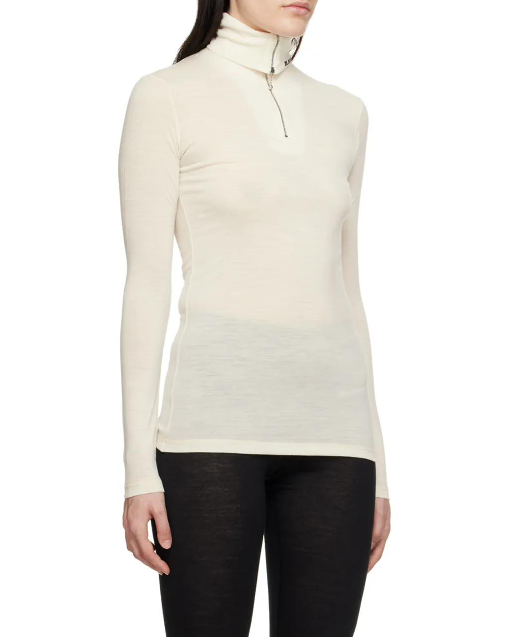 Roll-Neck Knitted Top