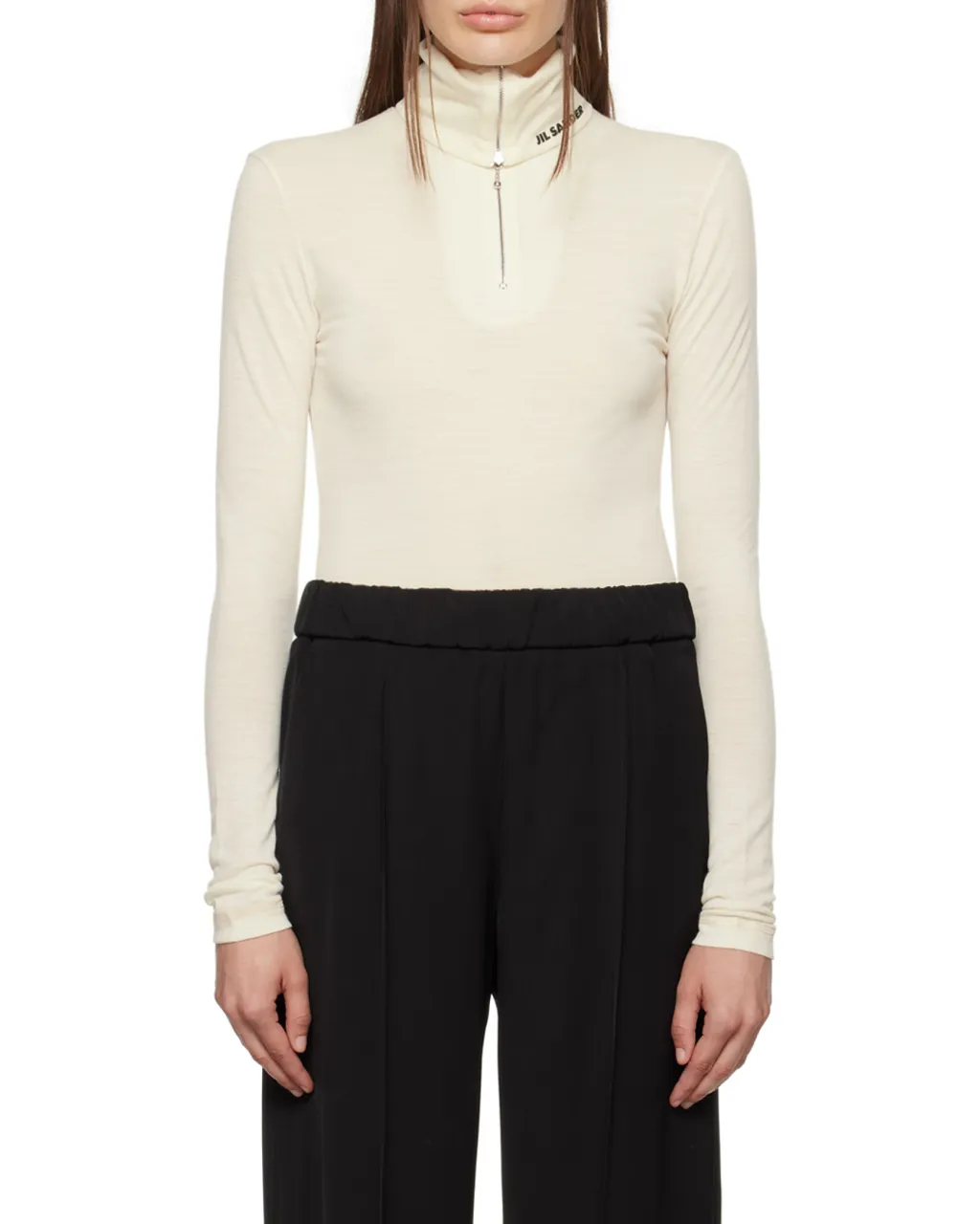 Roll-Neck Knitted Top