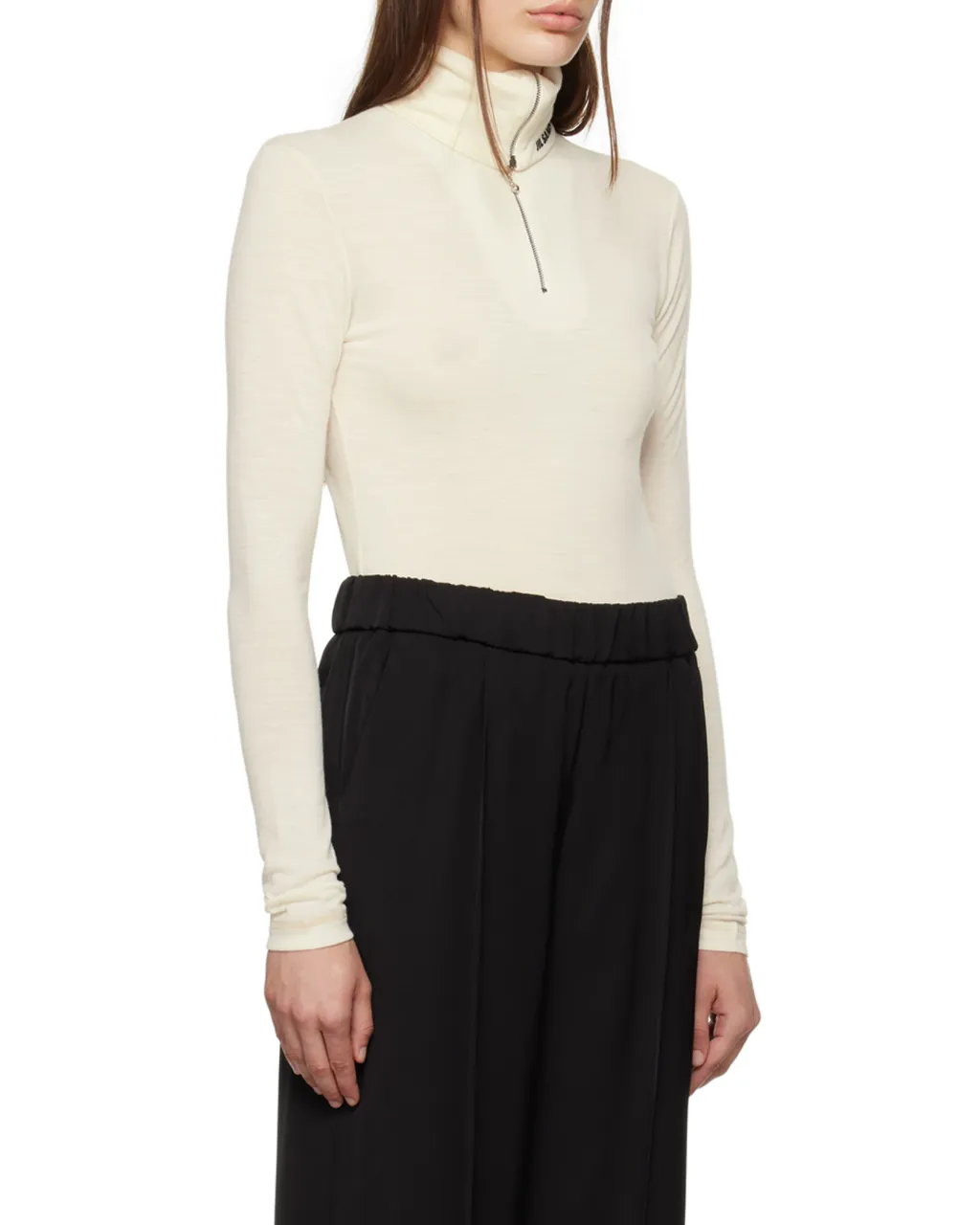 Roll-Neck Knitted Top